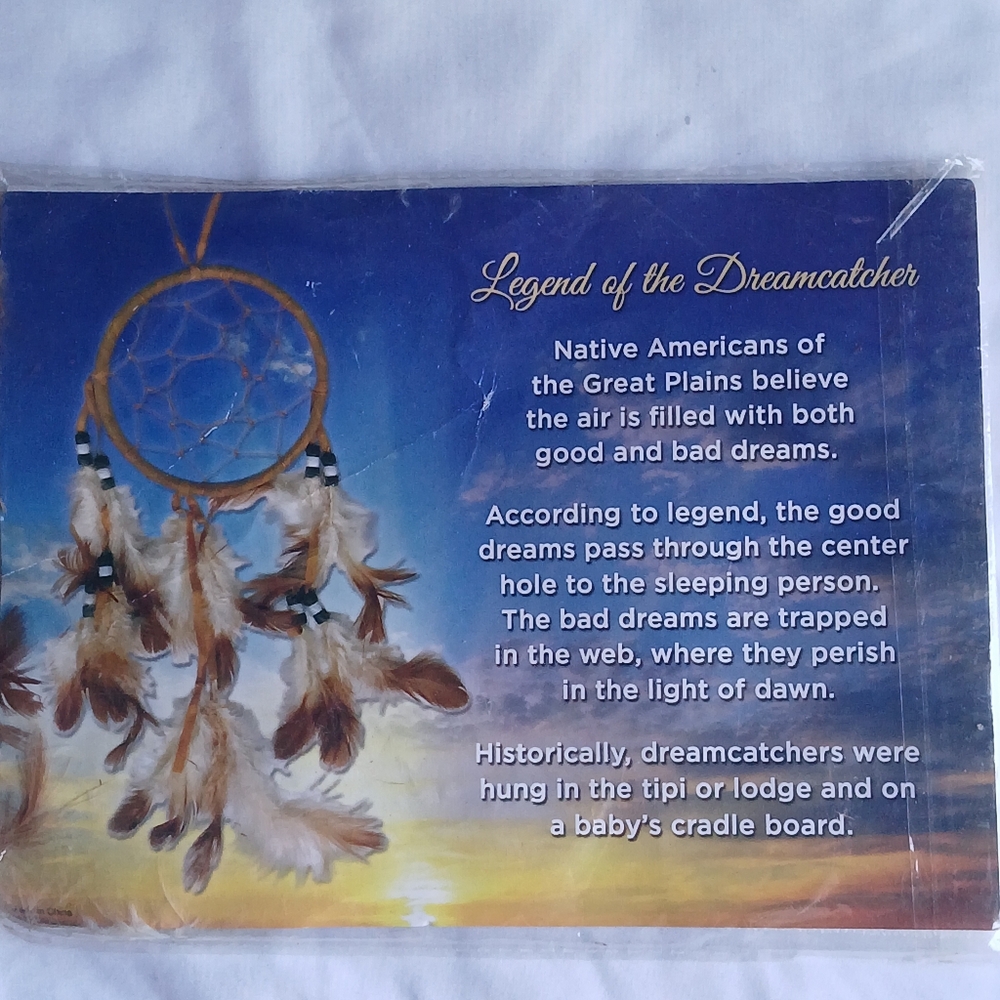 "Legend of the Dream Catcher" Native American Dream Catcher 5x7